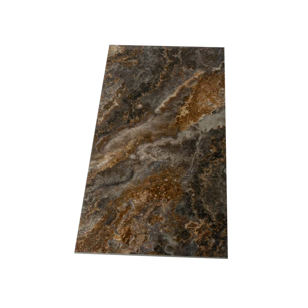 Brown 24x48 Polished Porcelain Large Format Tile (2 pack, 15.55 sq ft/case)