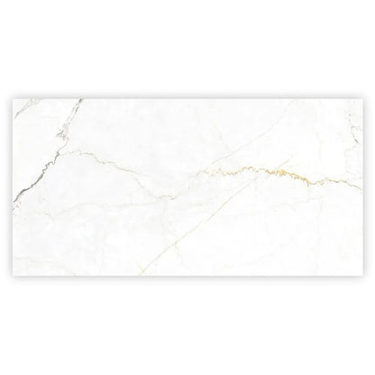 Pearl White with Gray Vein 24x48 Matte Porcelain Large Format Tile (2 pack, 15.5 sq ft/case) - Sample