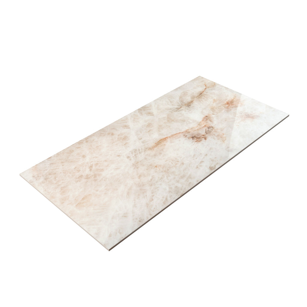 Light Cream Beige 24x48 Lappato Porcelain Large Format Tile (2 pack, 15.5 sq ft/case) - Sample