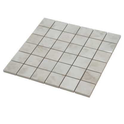 Light Cream Beige 12x12 Lappato Square Porcelain Mosaic Tile (5 pack, 4.84 sq ft/case)