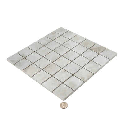 Light Cream Beige 12x12 Lappato Square Porcelain Mosaic Tile (5 pack, 4.84 sq ft/case)