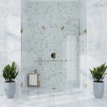 Frosted Sky Blue 24x48 Lappato Porcelain Large Format Tile (2 pack, 15.5 sq ft/case)