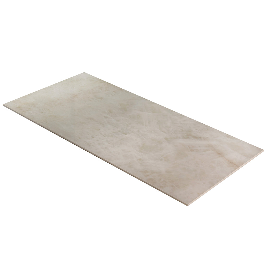 Soft Alabaster White 24x48 Lappato Porcelain Large Format Tile (2 pack, 15.5 sq ft/case)