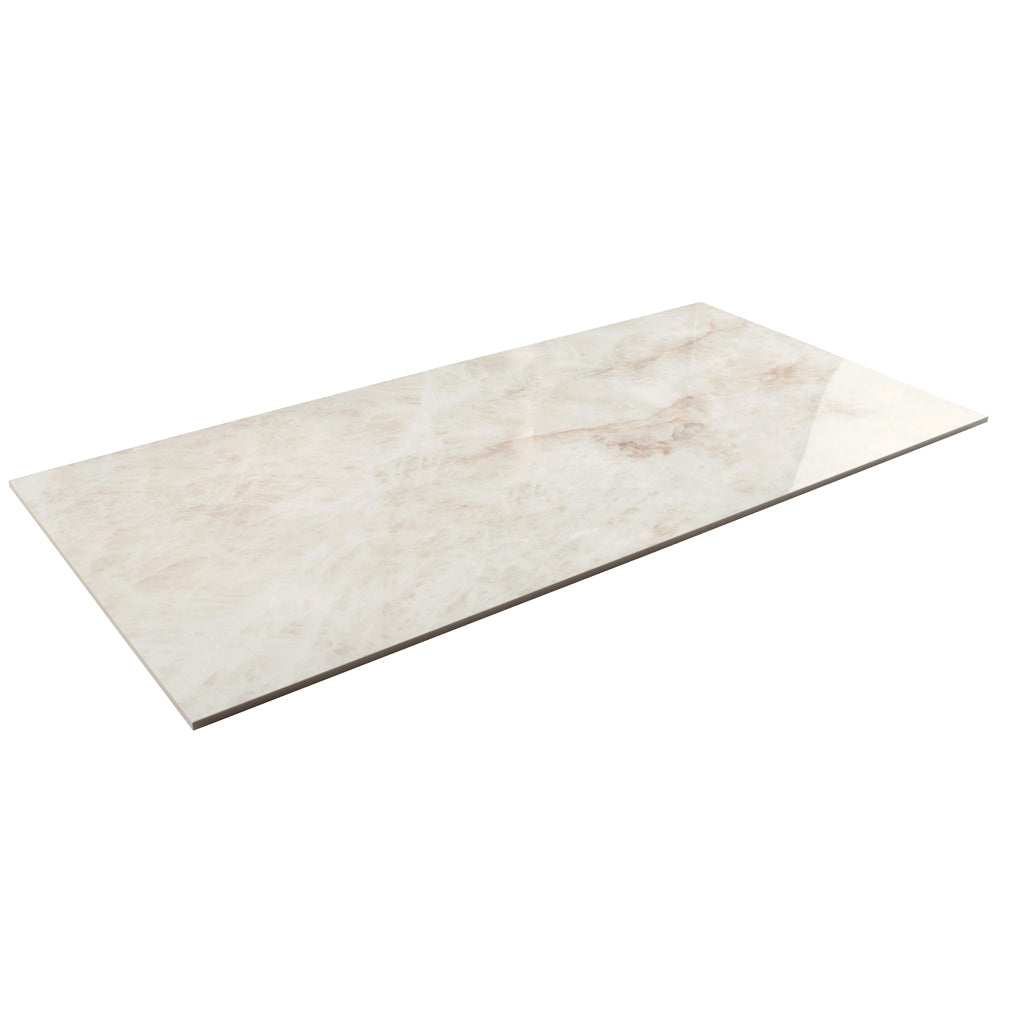 Soft Alabaster White 24x48 Lappato Porcelain Large Format Tile (2 pack, 15.5 sq ft/case)