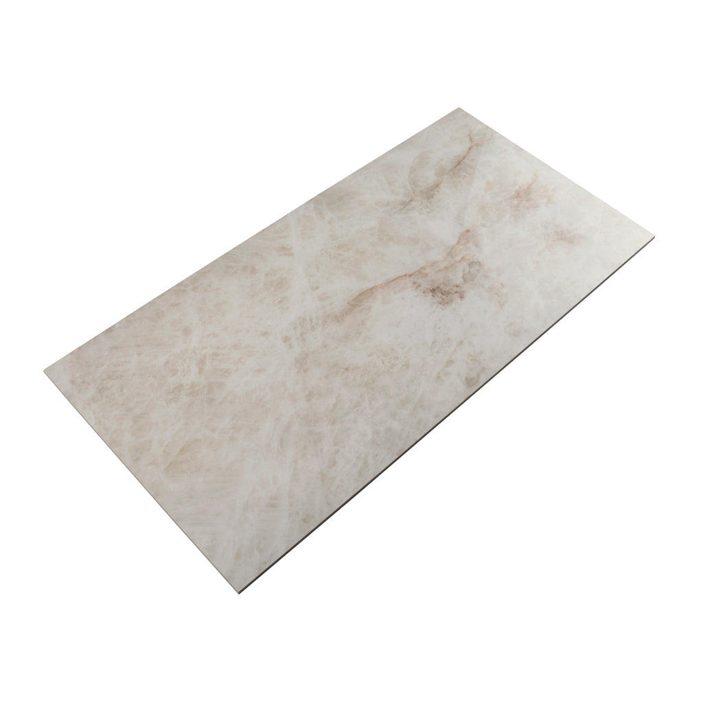Soft Alabaster White 24x48 Lappato Porcelain Large Format Tile (2 pack, 15.5 sq ft/case)
