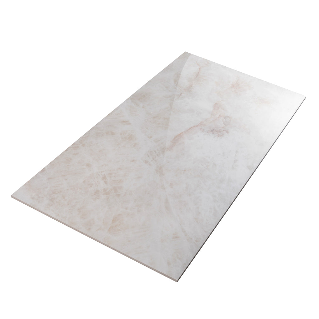 Soft Alabaster White 24x48 Lappato Porcelain Large Format Tile (2 pack, 15.5 sq ft/case)