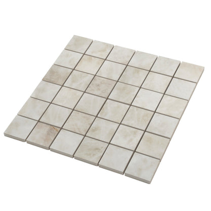 Soft Alabaster White 12x12 Lappato Square Porcelain Mosaic Tile (5 pack, 4.84 sq ft/case)