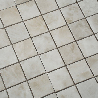 Soft Alabaster White 12x12 Lappato Square Porcelain Mosaic Tile (5 pack, 4.84 sq ft/case)