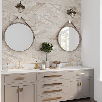 Beige 12x24 Matte Porcelain Large Format Tile (6 pack, 11.62 sq ft/case)