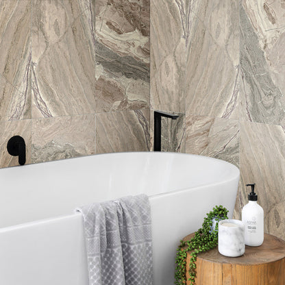 Beige 12x24 Matte Porcelain Large Format Tile (6 pack, 11.62 sq ft/case)