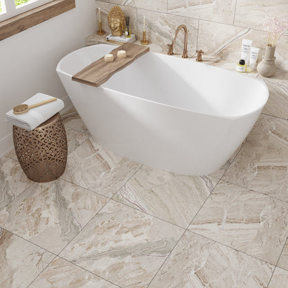 Beige 24x24 Matte Square Porcelain Large Format Tile (3 pack, 11.62 sq ft/case)