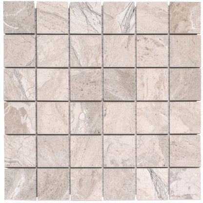 Beige 12x12 Matte Uniform Square Porcelain Mosaic Tile (6 pack, 5.81 sq ft/case)