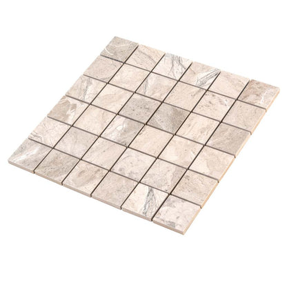 Beige 12x12 Matte Uniform Square Porcelain Mosaic Tile (6 pack, 5.81 sq ft/case)