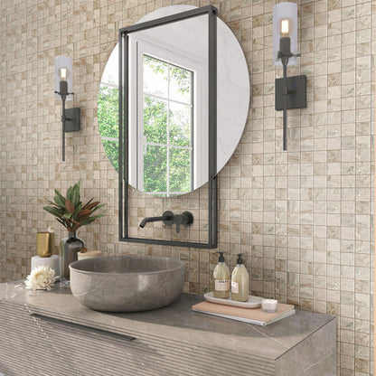 Beige 12x12 Matte Uniform Square Porcelain Mosaic Tile (6 pack, 5.81 sq ft/case)