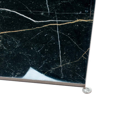 Sable Black 24x48 Polished Porcelain Large Format Tile (2 pack, 15.55 sq ft/case) - Sample