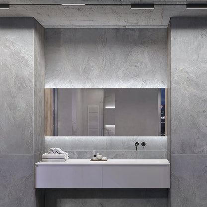 Gray 24x48 Matte Porcelain Large Format Tile (2 pack, 15.55 sq ft/case) - Sample