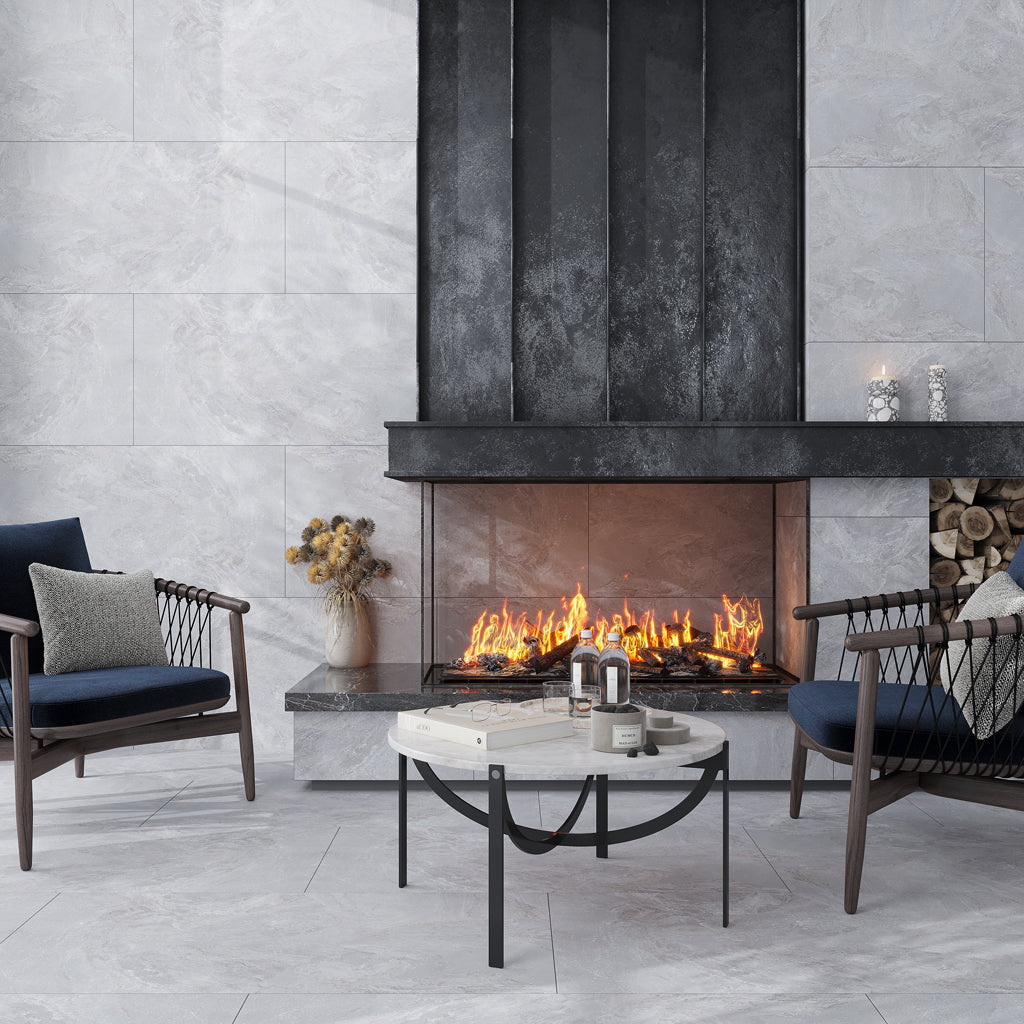 Gray 24x48 Matte Porcelain Large Format Tile (2 pack, 15.55 sq ft/case)