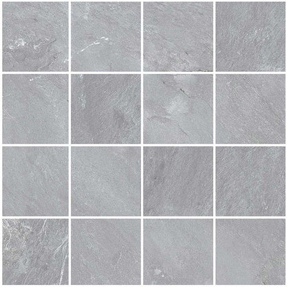 Gray 12x12 Matte Uniform Square Porcelain Mosaic Tile (11 pack, 10.65 sq ft/case)