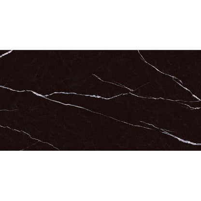 Black 24x48 Polished Porcelain Large Format Tile (2 pack, 15.55 sq ft/case)