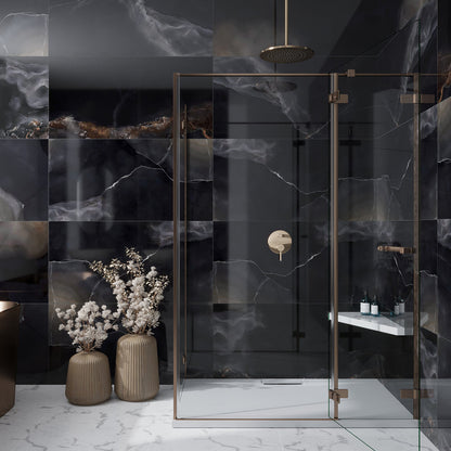 Black 24x48 Lappato Porcelain Large Format Tile (2 pack, 15.5 sq ft/case)