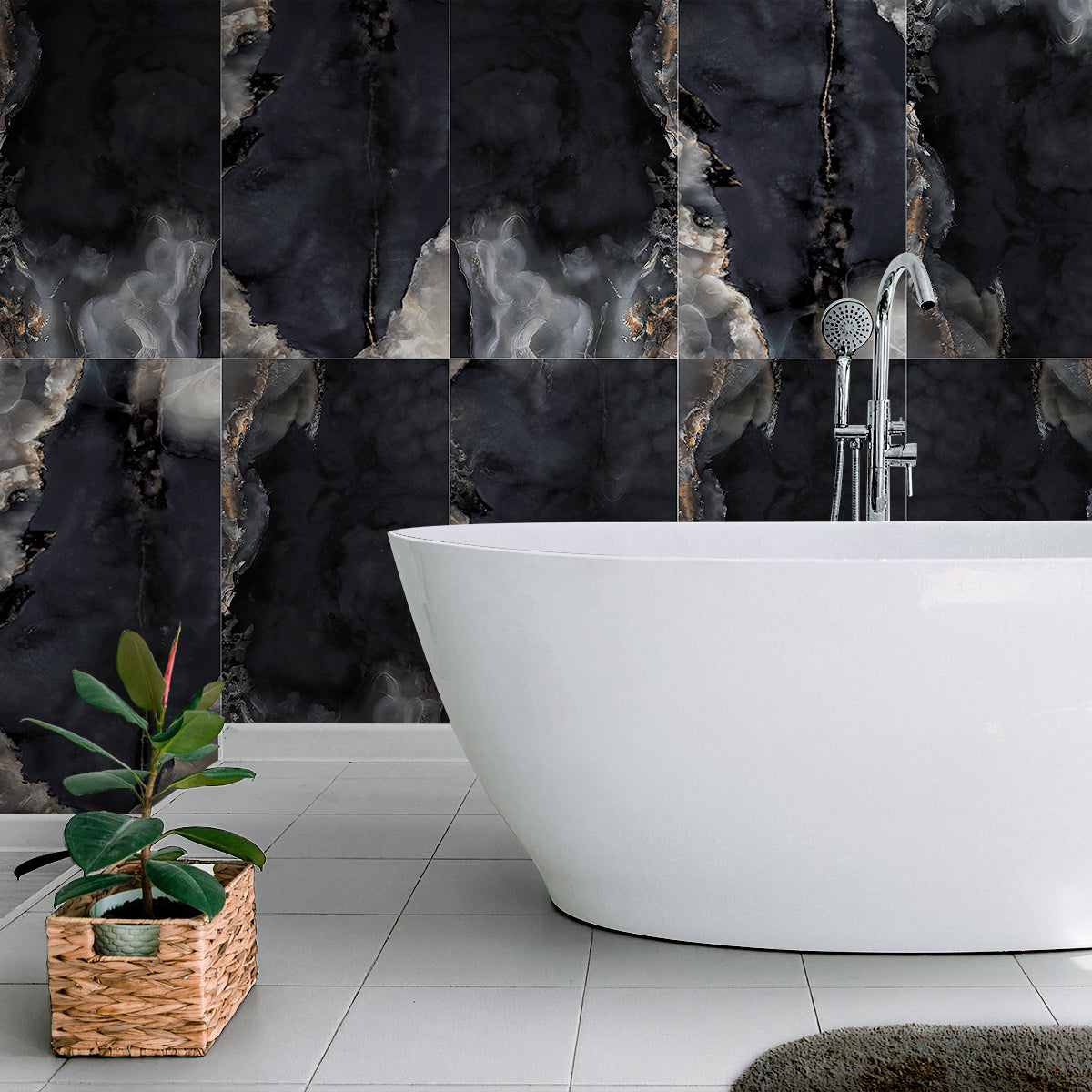 Black 24x48 Lappato Porcelain Large Format Tile (2 pack, 15.5 sq ft/case) - Sample