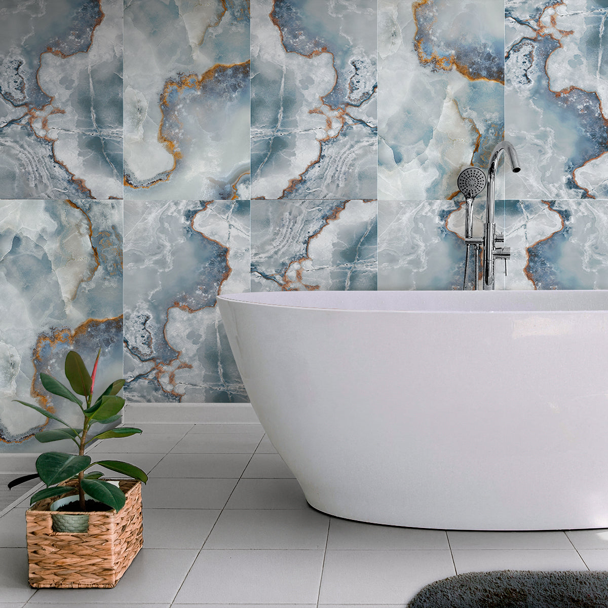 Blue 24x48 Lappato Porcelain Large Format Tile (2 pack, 15.5 sq ft/case) - Sample