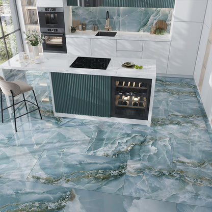 Green 24x48 Lappato Porcelain Large Format Tile (2 pack, 15.5 sq ft/case)