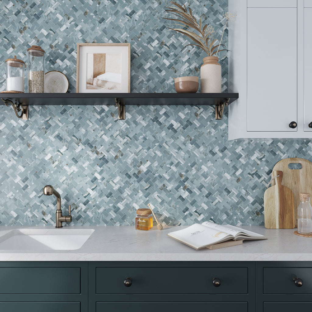 Green 12x12 Matte Basketweave Porcelain Mosaic Tile (5 pack, 4.84 sq ft/case)