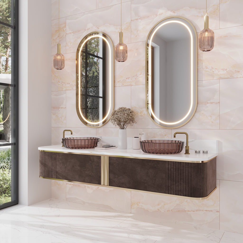 Crepe Pink 24x48 Lappato Porcelain Large Format Tile (2 pack, 15.5 sq ft/case)
