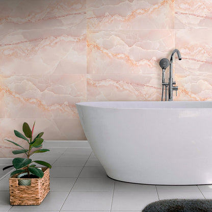Crepe Pink 24x48 Lappato Porcelain Large Format Tile (2 pack, 15.5 sq ft/case) - Sample