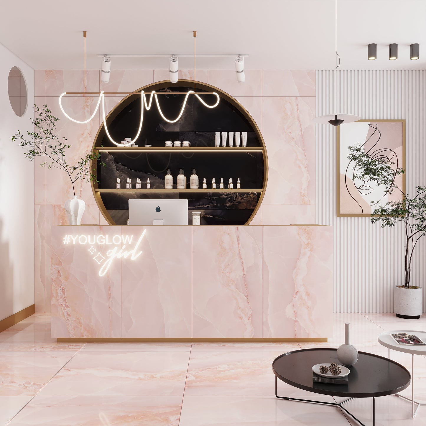 Crepe Pink 36x36 Lappato Square Porcelain Large Format Tile (2 pack, 17.4375 sq ft/case)