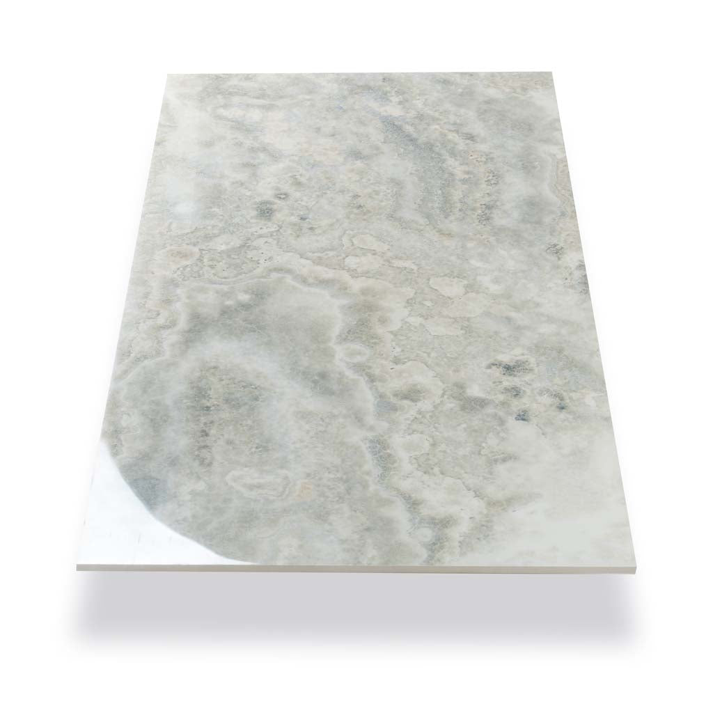 Light Taupe Beige 24x48 Polished Porcelain Large Format Tile (2 pack, 15.55 sq ft/case) - Sample