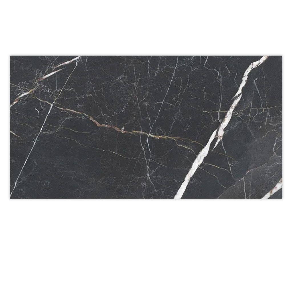 Charcoal Black 24x48 Porcelain Matte Large Format Tile (2 pack, 15.5 sq ft/case)