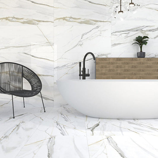 White 24x48 Matte Field Porcelain Tile (2 pack, 15.48 sq ft/case) - Sample