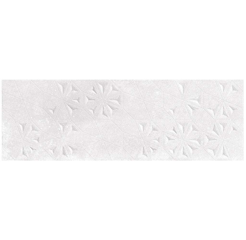 White 12x36 Matte Floral Ceramic Large Format Tile (4 pack, 11.63 sq ft/case)