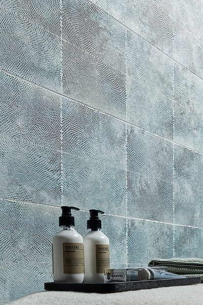 Blue Green 12x36 Dotted Ceramic Large Format Tile (2 pack, 5.81 sq ft/case) - Sample