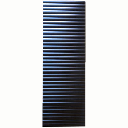 Black 12x36 Matte Fluted Ceramic Large Format Tile (4 pack, 11.63 sq ft/case)
