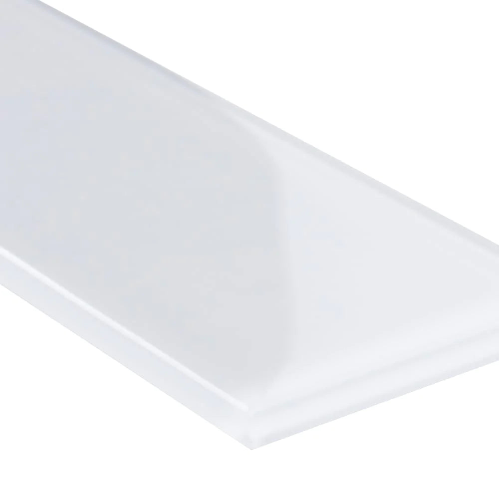 MSI Ice White Glass Subway Tile 3"x9"