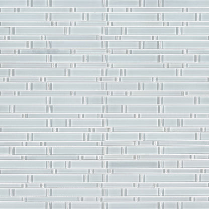 MSI Ice Interlocking Glass Mosaic Tile 12"x12"