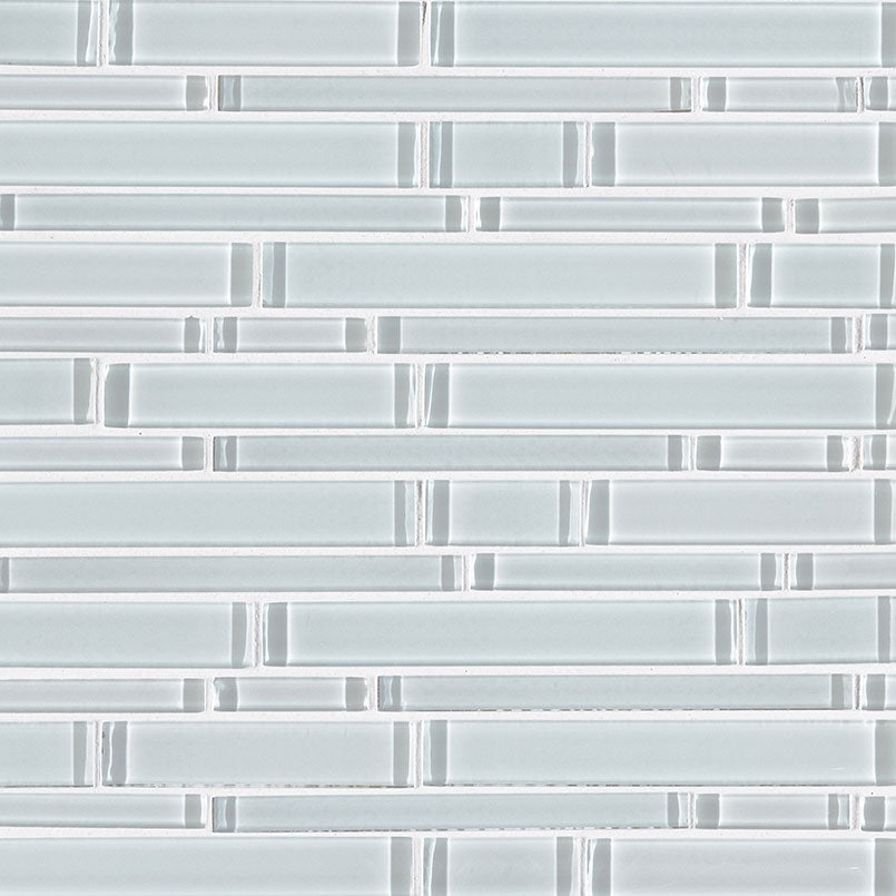 MSI Ice Interlocking Glass Mosaic Tile 12"x12"