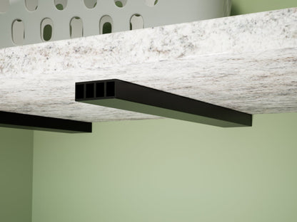 Matching Industrial 1 inch Free Hanging Shelf Brackets (Set of 2)