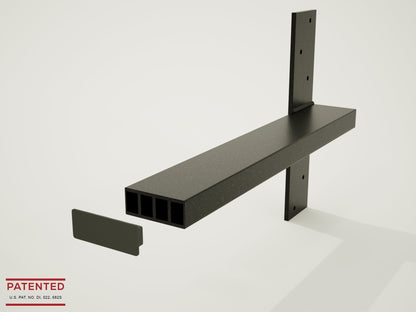 Matching Industrial 1 inch Free Hanging Shelf Brackets (Set of 2)