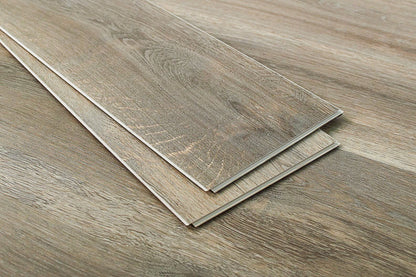 Island SPC Textured/Embossed 7"x60" Vinyl Flooring 6mm - Foggy Brown