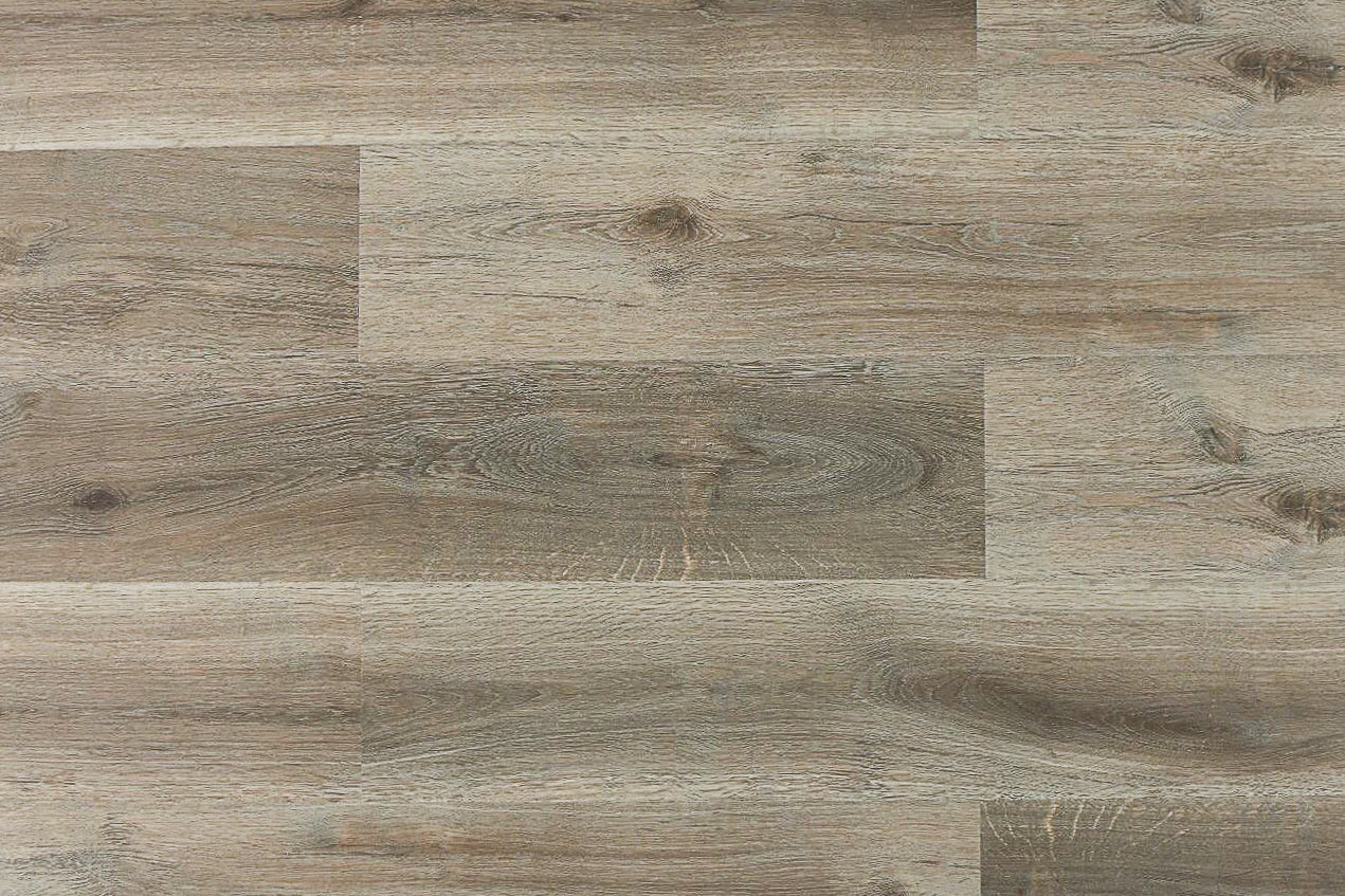 Island SPC Textured/Embossed 7"x60" Vinyl Flooring 6mm - Foggy Brown