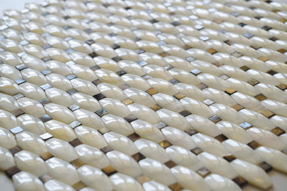 White 11x11 Polished Octagon Shell Mother of Pearl Mosaic Tile (20 pack, 18.68 sq ft/case)