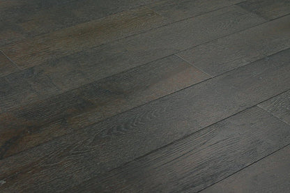 Jubilee Wirebrushed Solid Hardwood 3/4 x 5 in. - Grey