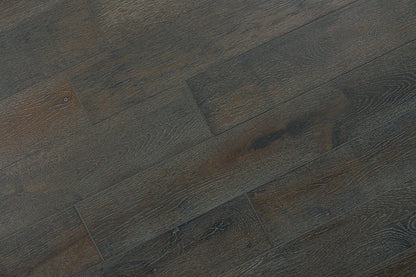 Jubilee Wirebrushed Solid Hardwood 3/4 x 5 in. - Grey