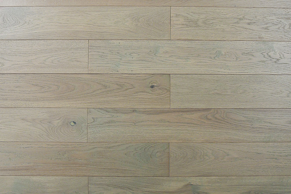 Liberty White Oak Wirebrushed Solid Hardwood 3/4 x 5 in. - Ivory