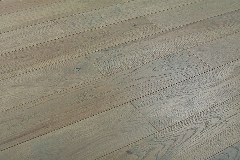 Jubilee Wirebrushed Solid Hardwood 3/4 x 5 in. - Taupe