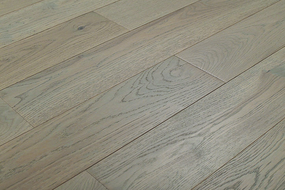 Jubilee Wirebrushed Solid Hardwood 3/4 x 5 in. - Taupe